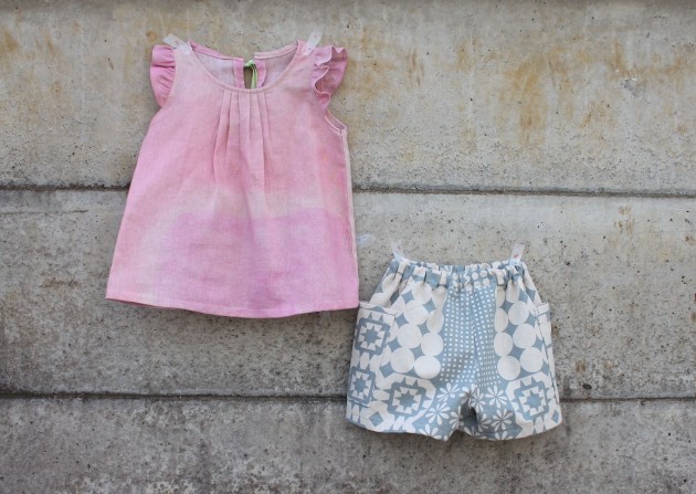 nani IRO Ruffle blouse and Stamped shorts : miss matatabi